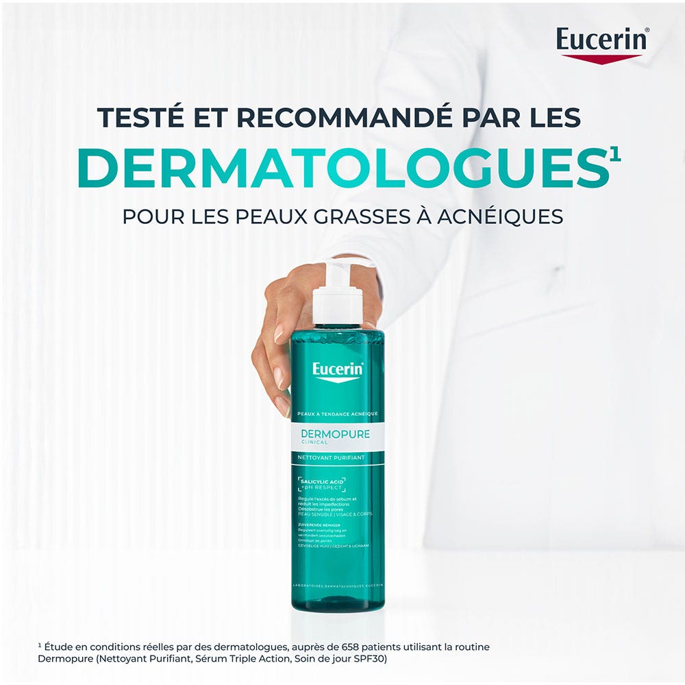 Eucerin Dermopure Clinical Nettoyant Purifiant Peaux à Tendance Acnéique 400ml (13.53 fl oz)