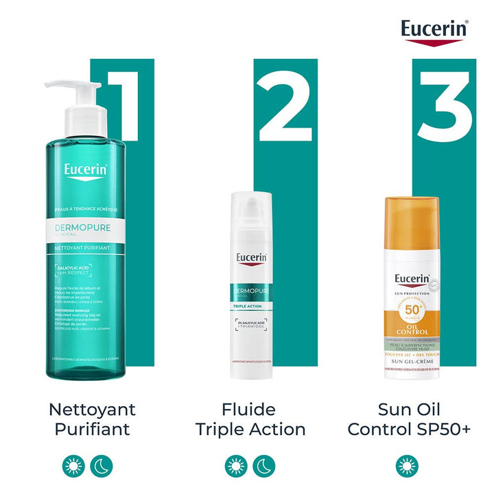 Eucerin Dermopure Clinical Nettoyant Purifiant Peaux à Tendance Acnéique 400ml (13.53 fl oz)