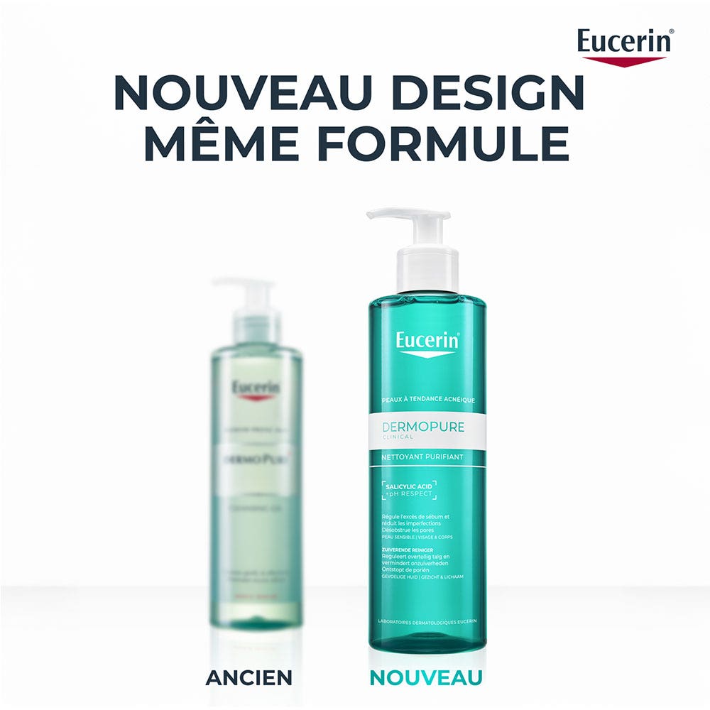 Eucerin Dermopure Clinical Nettoyant Purifiant Peaux à Tendance Acnéique 400ml (13.53 fl oz)