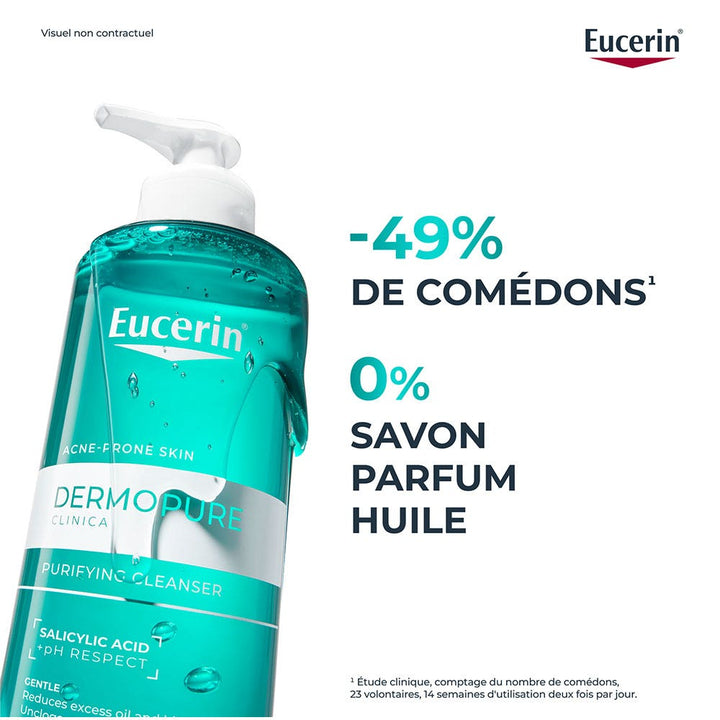 Eucerin Dermopure Clinical Nettoyant Purifiant Peaux à Tendance Acnéique 400ml (13.53 fl oz)