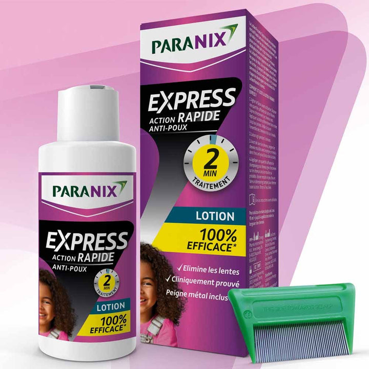 Paranix Express Lice and Nit Lotion 100 ml + comb included (3.38fl oz)