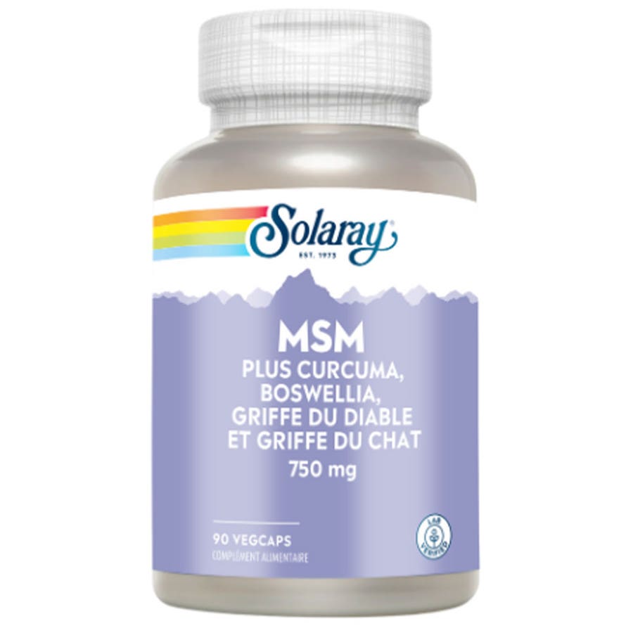 Solaray MSM 90 Capsules 300g (10.58 oz)