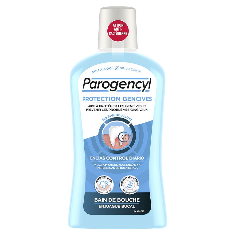 Parogencyl Gums mouthwash Anti-Bacterial action 500ml (16.91fl oz)