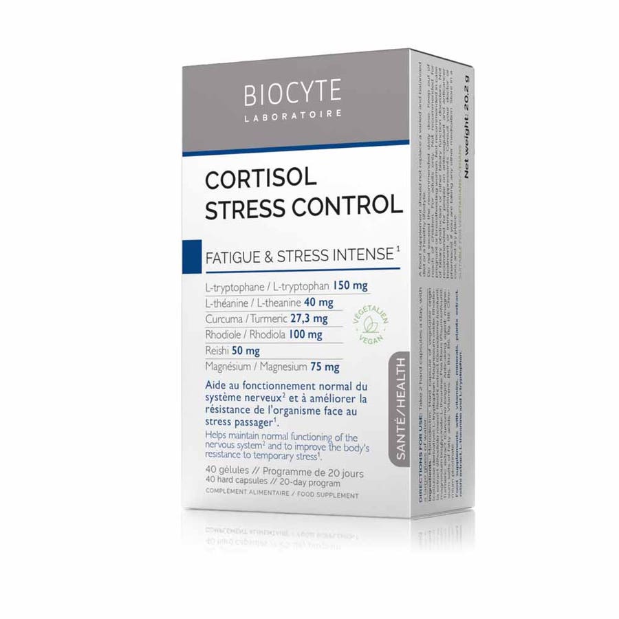 Biocyte Health Cortisol Stress Control Fatigue Intense stress 40 capsules 300g (10.58 oz)