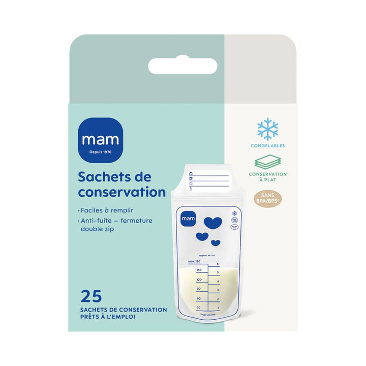 Mam أكياس حفظ 180ml x25