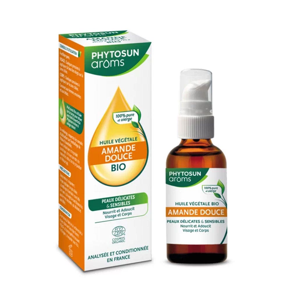 Phytosun Aroms Sweet almond organic oil for delicate skin 50 ml (1.69fl oz)