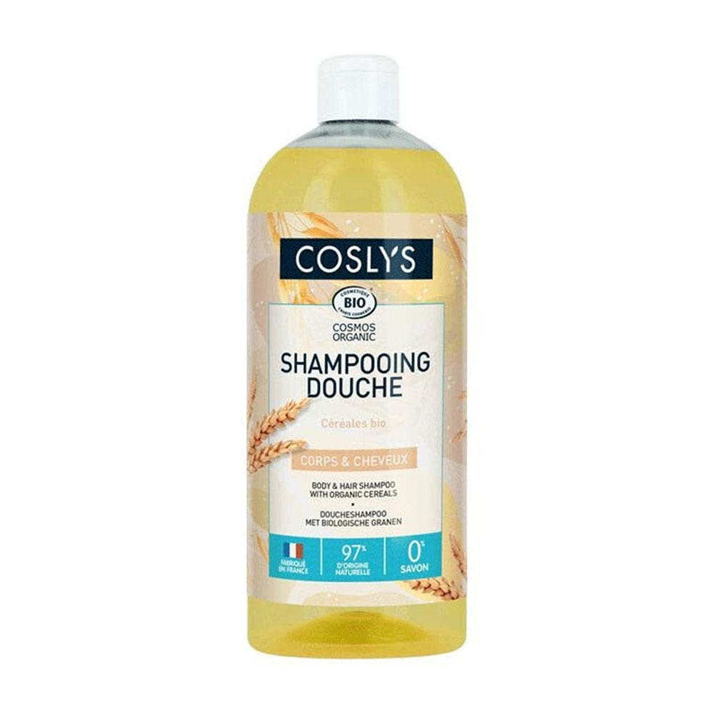 Coslys Organic Shower Shampoo Body & Hair 1000ml (33.81fl oz) - FrenchBeautyHub