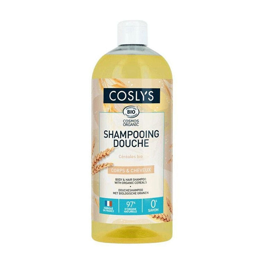 Coslys Organic Shower Shampoo Body & Hair 1000ml (33.81fl oz) - FrenchBeautyHub