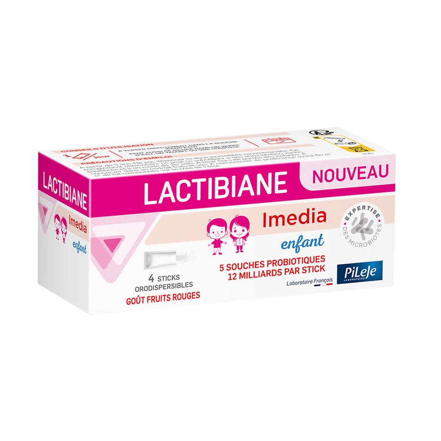 Pileje Lactibiane Imedia Children Red fruits 4 orodispersible sticks