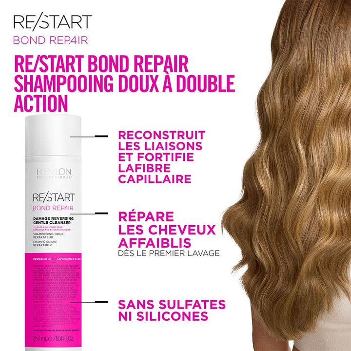 Revlon Professional Restart Bond Repair Gentle Repair Shampoo 250ml (8.45fl oz)