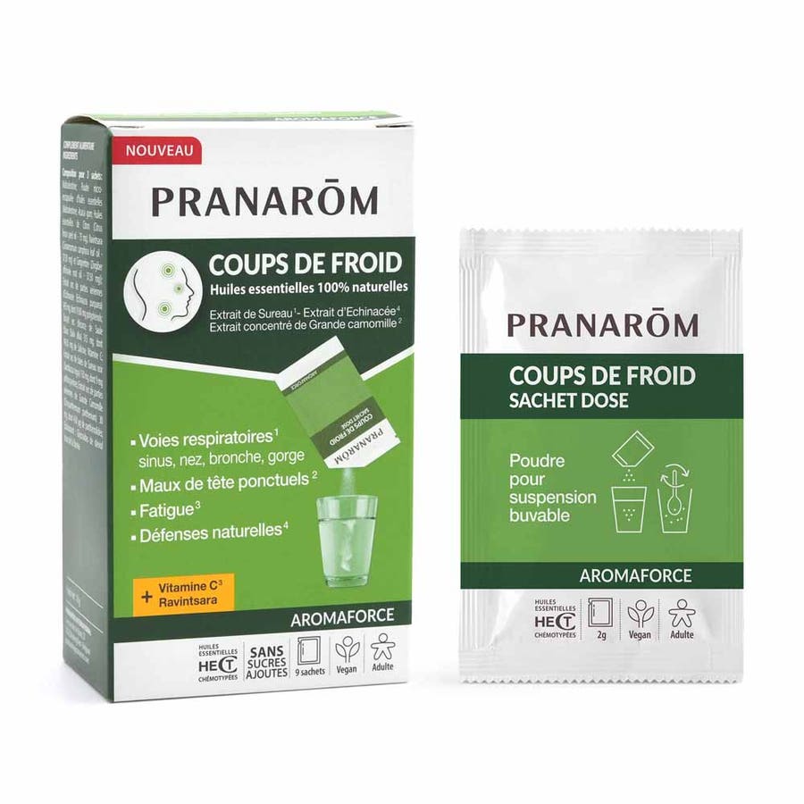 Pranarôm Aromaforce Cold spells Vitamin C Ravintsara 9 bags
