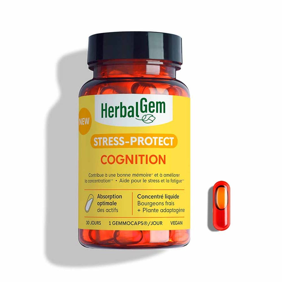 Herbalgem Gemmocaps STRESS-PROTECT COGNITION Good memory and concentration 30 capsules