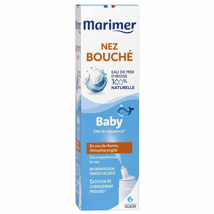 Marimer Baby Baby Rhinopharyngitis and Cold Spray Blocked nose 100ml (3.38fl oz)