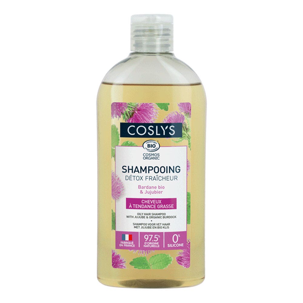 Coslys Organic refreshing detox shampoo Oily hair 250ml (8.45fl oz)