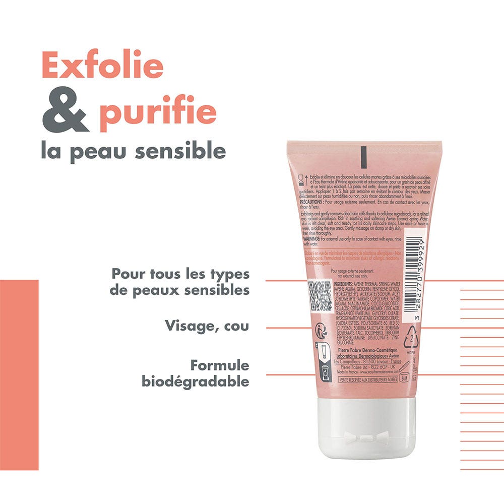 Avène Face Hygiene Gentle exfoliating jelly sensitive skin 50ml (1.69fl oz)