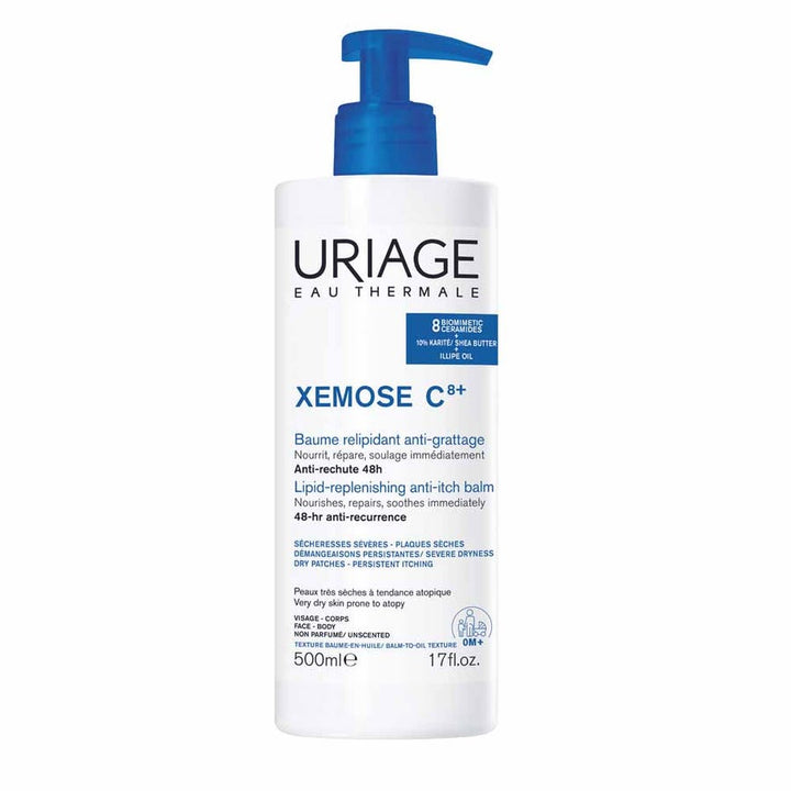 Uriage Xémose C8+ Oleo Soothing Anti-scratch Balm Dryness Severe Atopic Skin 500ml (16.91 fl oz)