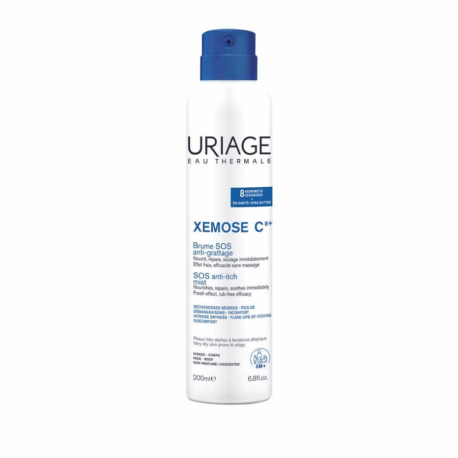 Uriage Xémose C8+ SOS Anti-Scratching Mist Peaux Tres Seches A Tendance Atopique 200ml (6.76 fl oz)