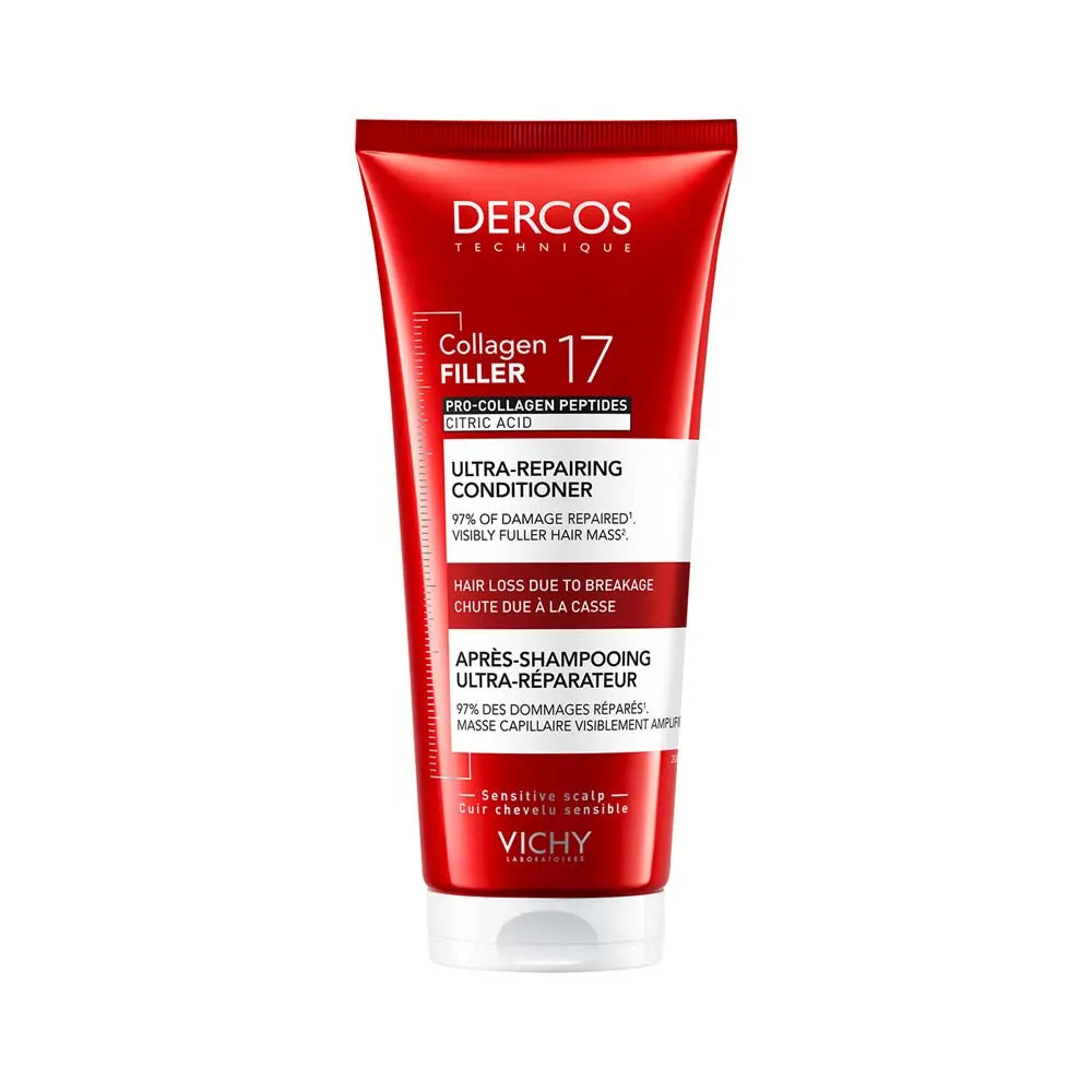Vichy Dercos Collagen Filler 17 Intensive Repairing Fortifying Conditioner 200ml (6/76fl oz)