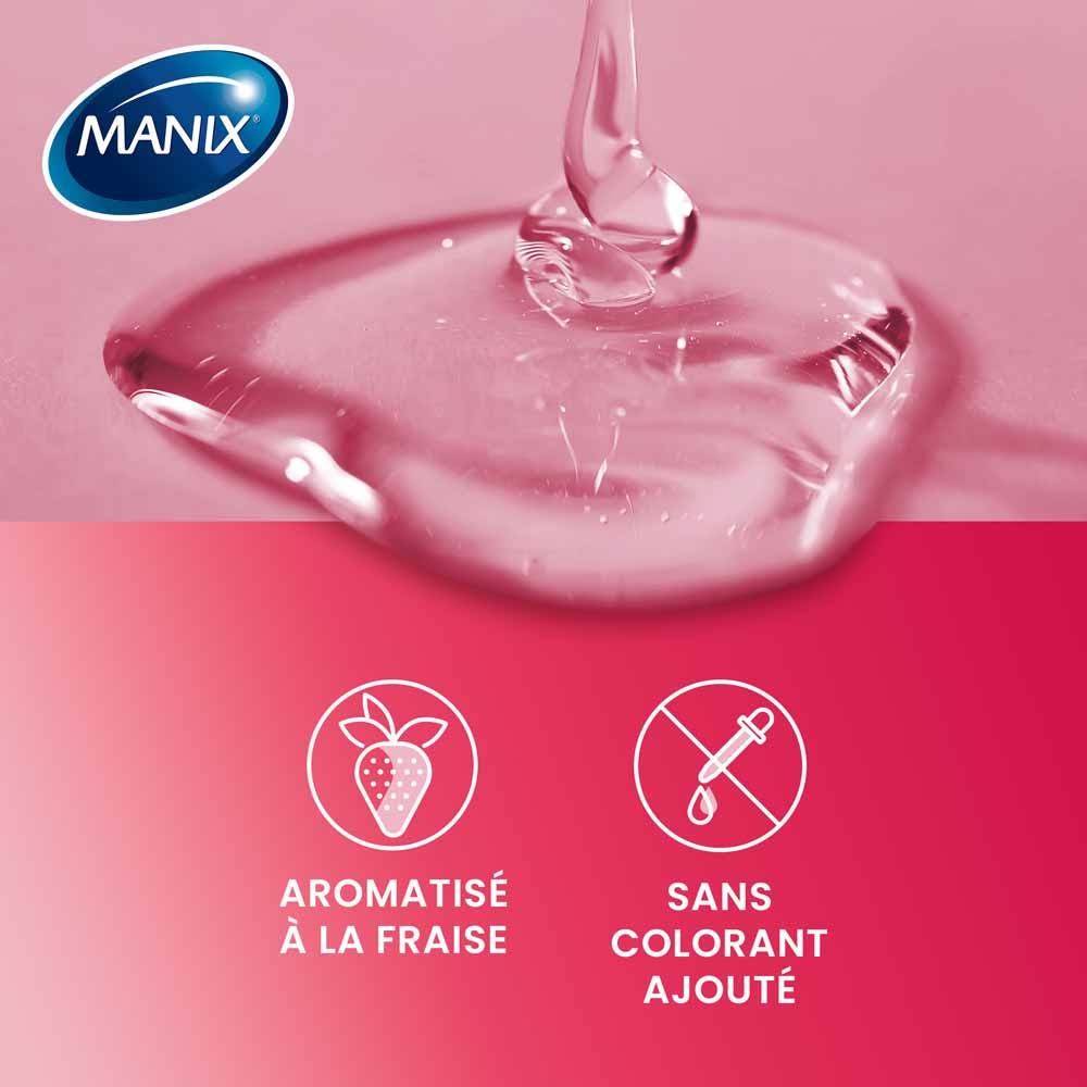 Manix Massage Gel Strawberry Flavour Gourmand 200ml (6.76fl oz)