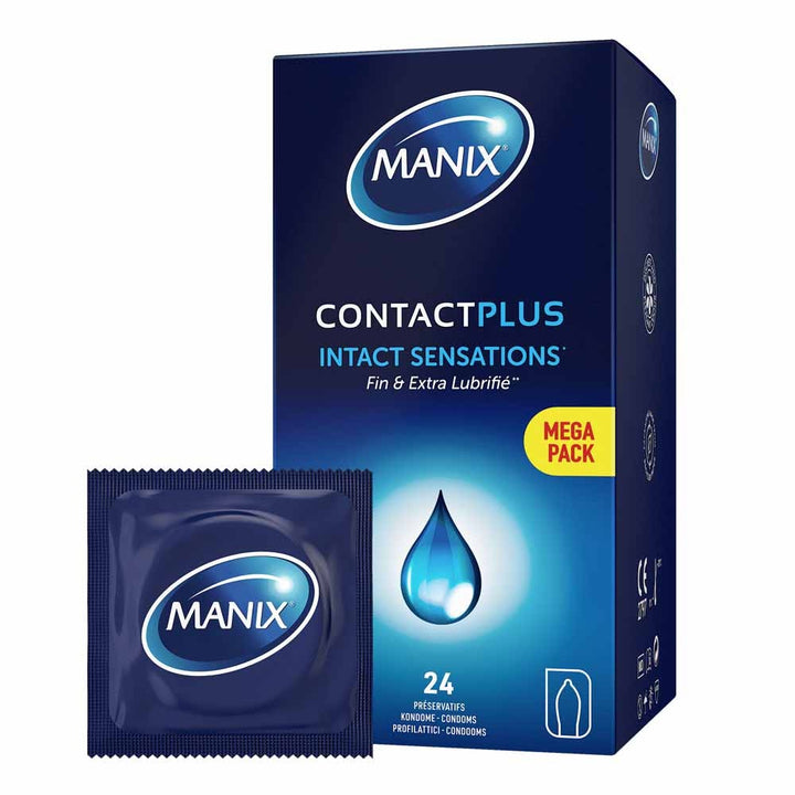 Manix Contact Plus Finesse and Extra Lubrication condoms x24