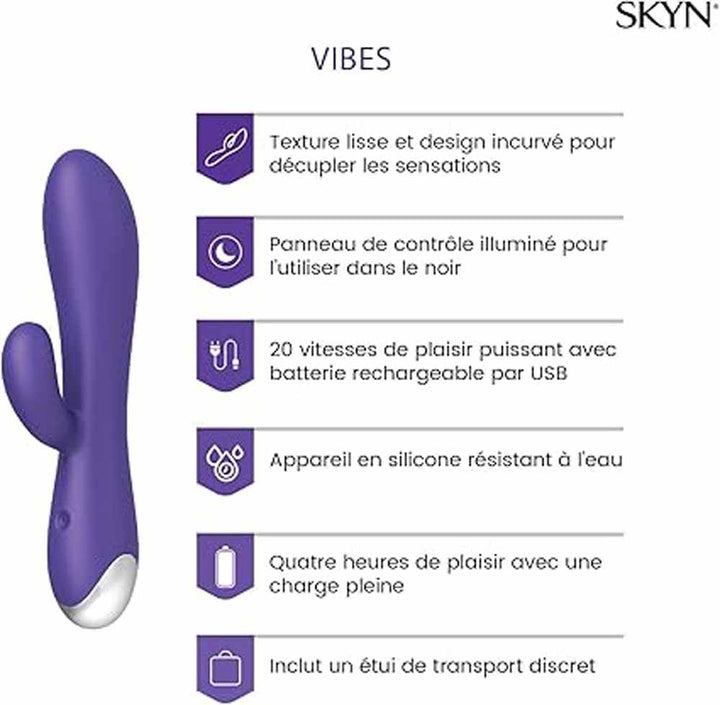 Skyn Vibes Rechargeable Double Stimulator Vibrator 80ml (2.71fl oz)