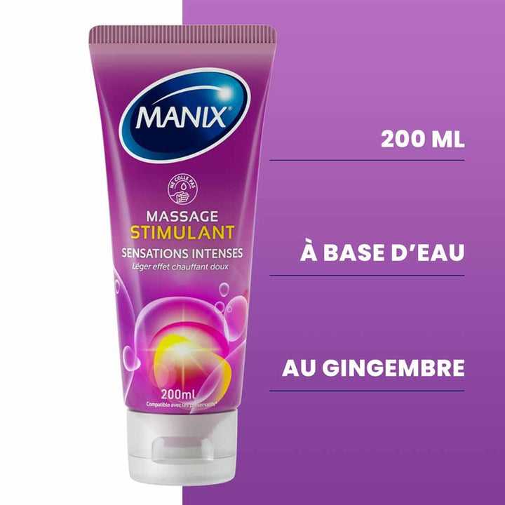 Manix Massage Stimulating Sensation Massage Gel 200ml (6.76fl oz)
