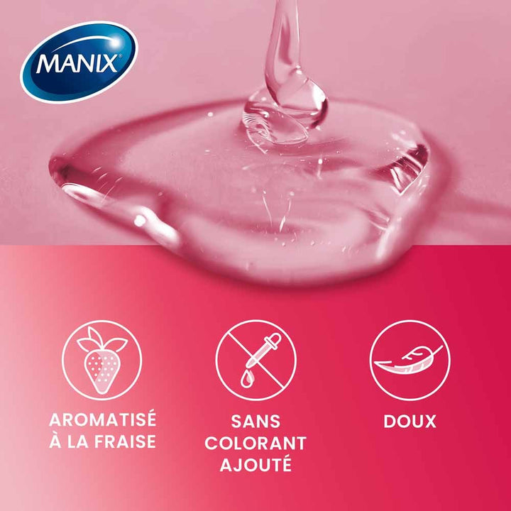 Manix Strawberry Lubricating Gel Succulent Strawberry 80ml (2.71fl oz)