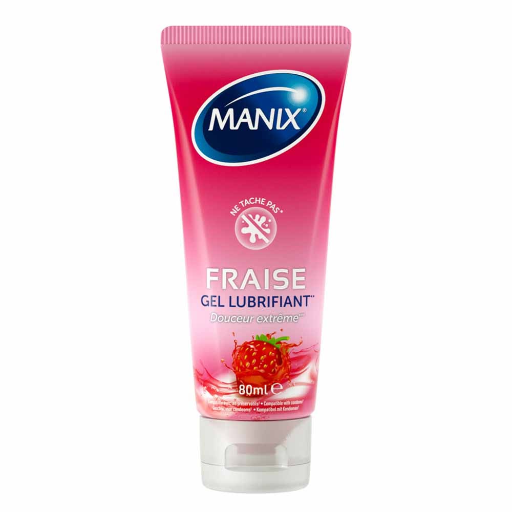 Manix Strawberry Lubricating Gel Succulent Strawberry 80ml (2.71fl oz)