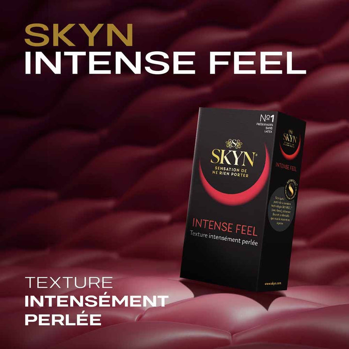 Skyn Intense Feel Skyn Intense Feel Latex-free Condoms X10 Texture Intensément Perlée x10