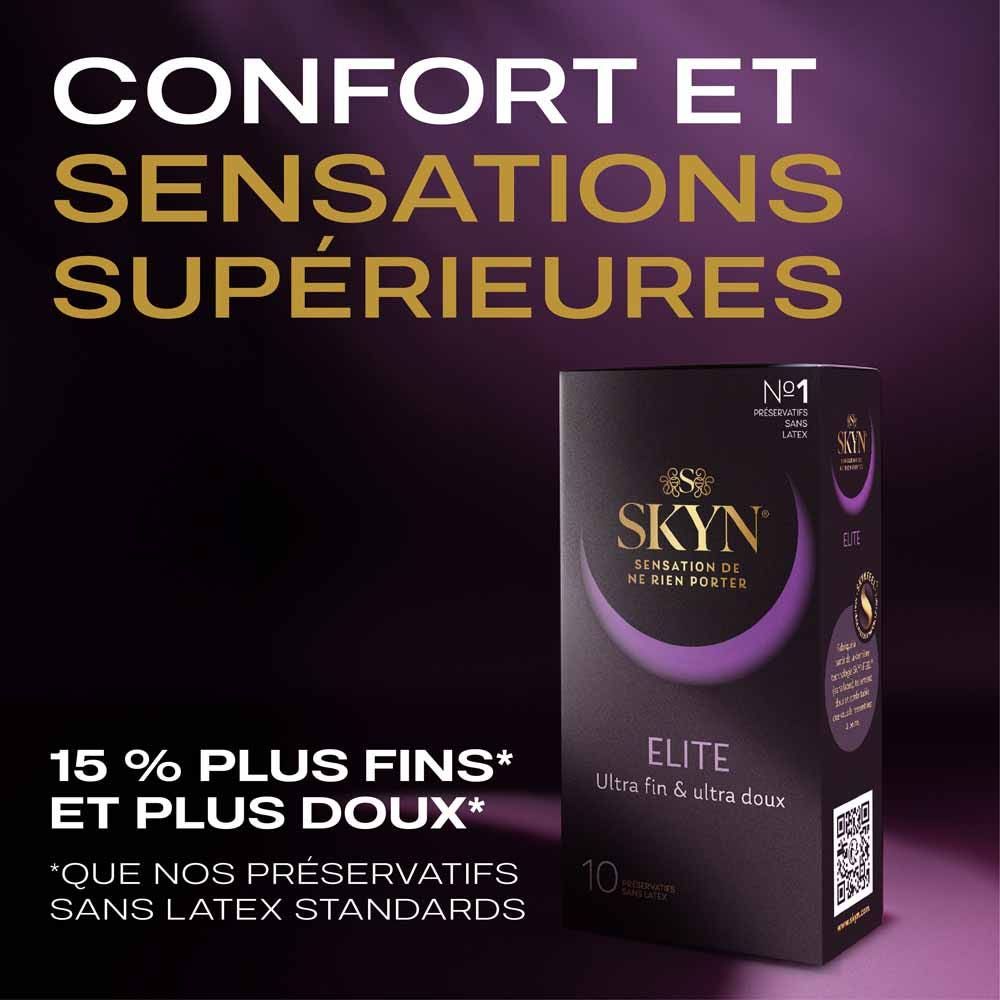 Skyn Elite Skyn Elite Latex-free Condoms X10 Ultra Fin et Ultra Doux x20