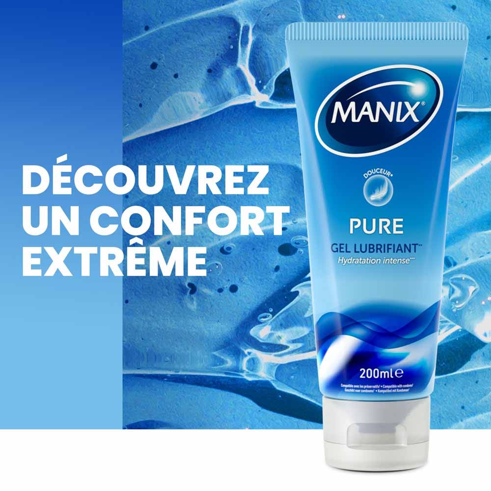 Manix Pure Intimate Lubricating Gel Moisturizing and gentle 200ml (6.76fl oz)