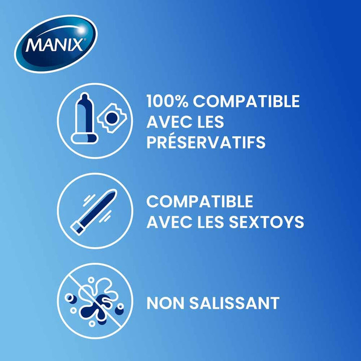 Manix Pure Intimate Lubricating Gel Moisturizing and gentle 200ml (6.76fl oz)