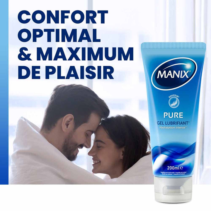 Manix Pure Intimate Lubricating Gel Moisturizing and gentle 200ml (6.76fl oz)