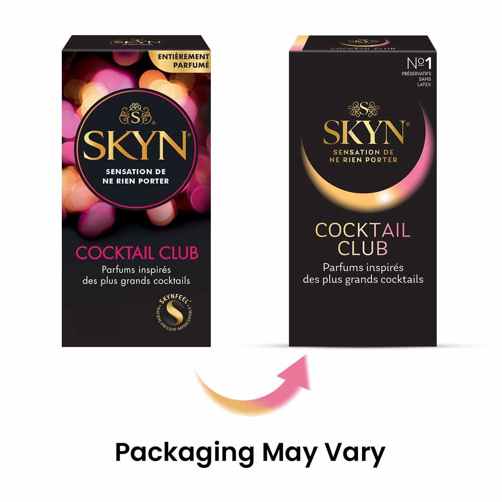 Skyn Cocktail Club Skyn Sensation Cocktail Club Condoms X9 Parfums Inspirés des Plus Grands Cocktails x9