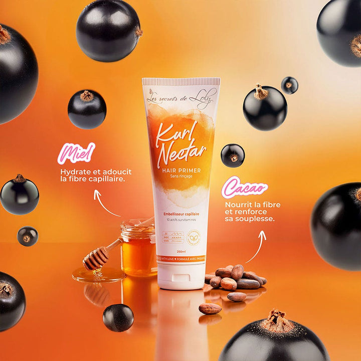 Les Secrets de Loly conduisent dans le conditionneur sans rincer Kurl Nectar 250 ml (8.45fl oz)