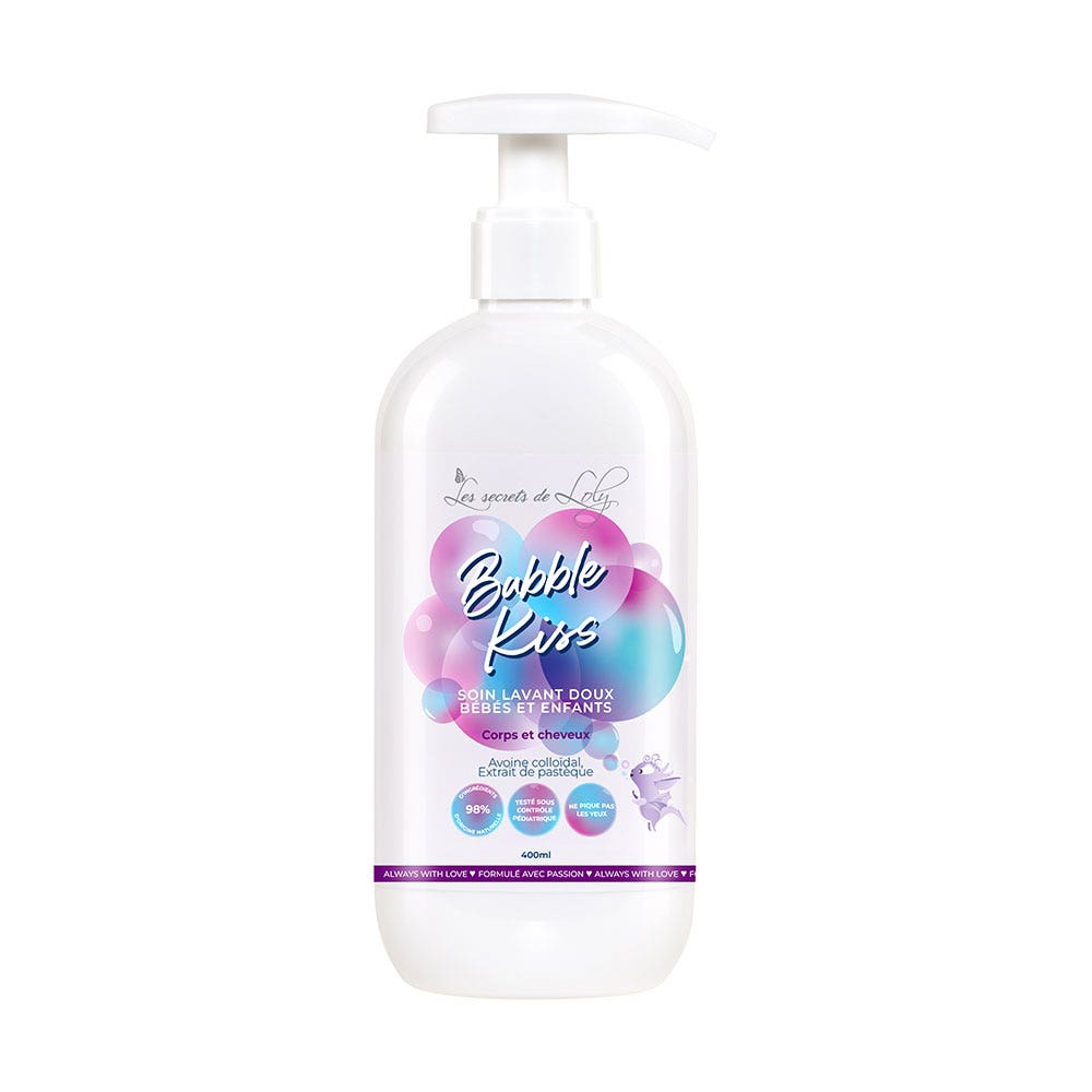 Les Secrets de Loly Bubble Kiss gentle cleansing wash babies and children 400 ml (13.53fl oz)