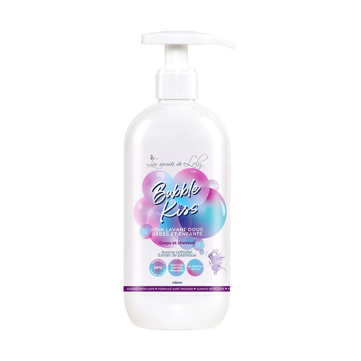 Les Secrets de Loly Bubble Kiss gentle cleansing wash babies and children 400 ml (13.53fl oz)