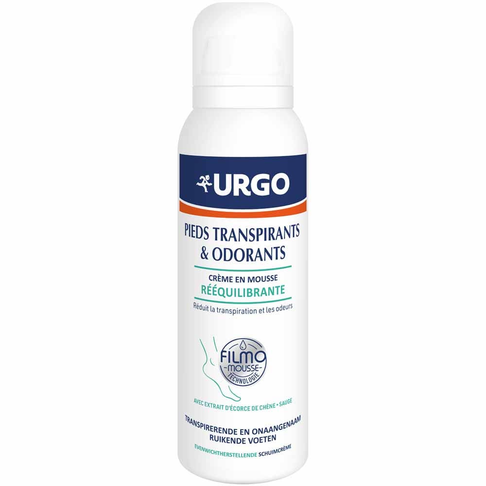 Urgo Balancing Foot Foam Cream for Sweaty and Odorous Feet 125 ml (4.23fl oz)