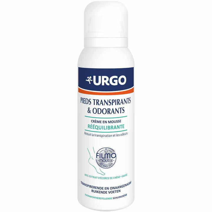 Urgo Balancing Foot Foam Cream for Sweaty and Odorous Feet 125 ml (4.23fl oz)