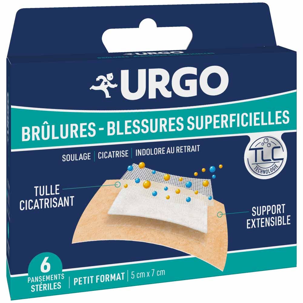 Urgo Superficial Wounds And Burns Bandages 5x7cm x6