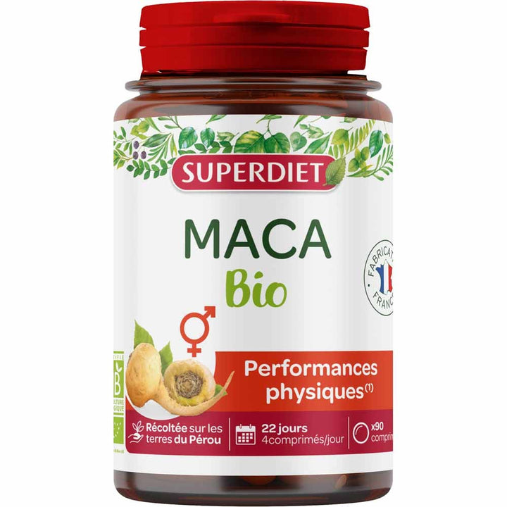 Superdiet Organic maca 90 tablets