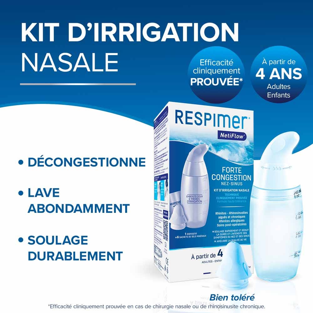 Respimer Netiflow Nasal irrigation kit + 6 sachets