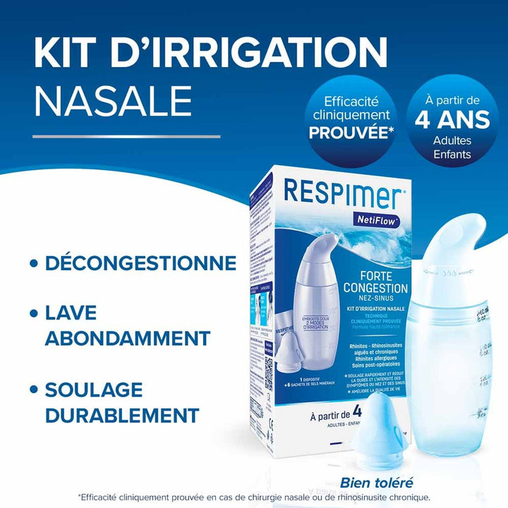 Respimer Netiflow Nasal irrigation kit + 6 sachets
