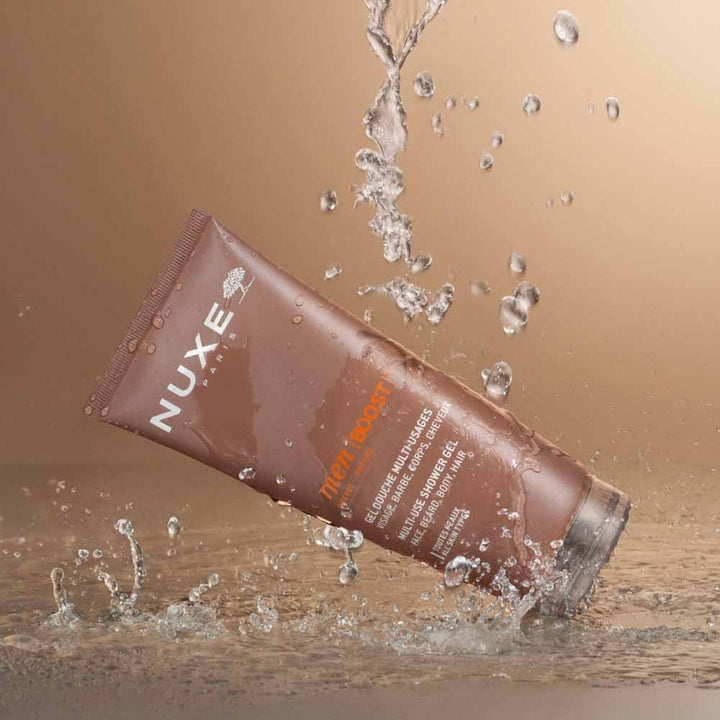 Nuxe Men Multi-Use Shower Gel for All Skin Types, Even Sensitive Skin, Face, Body, and Hair 200ml (6.76fl oz)