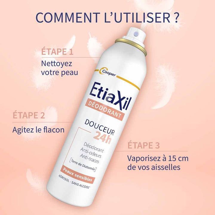 Etiaxil Deodorants 24h Gentle Deodorant Spray sensitive skin 2 x 150 ml (5.07fl oz)