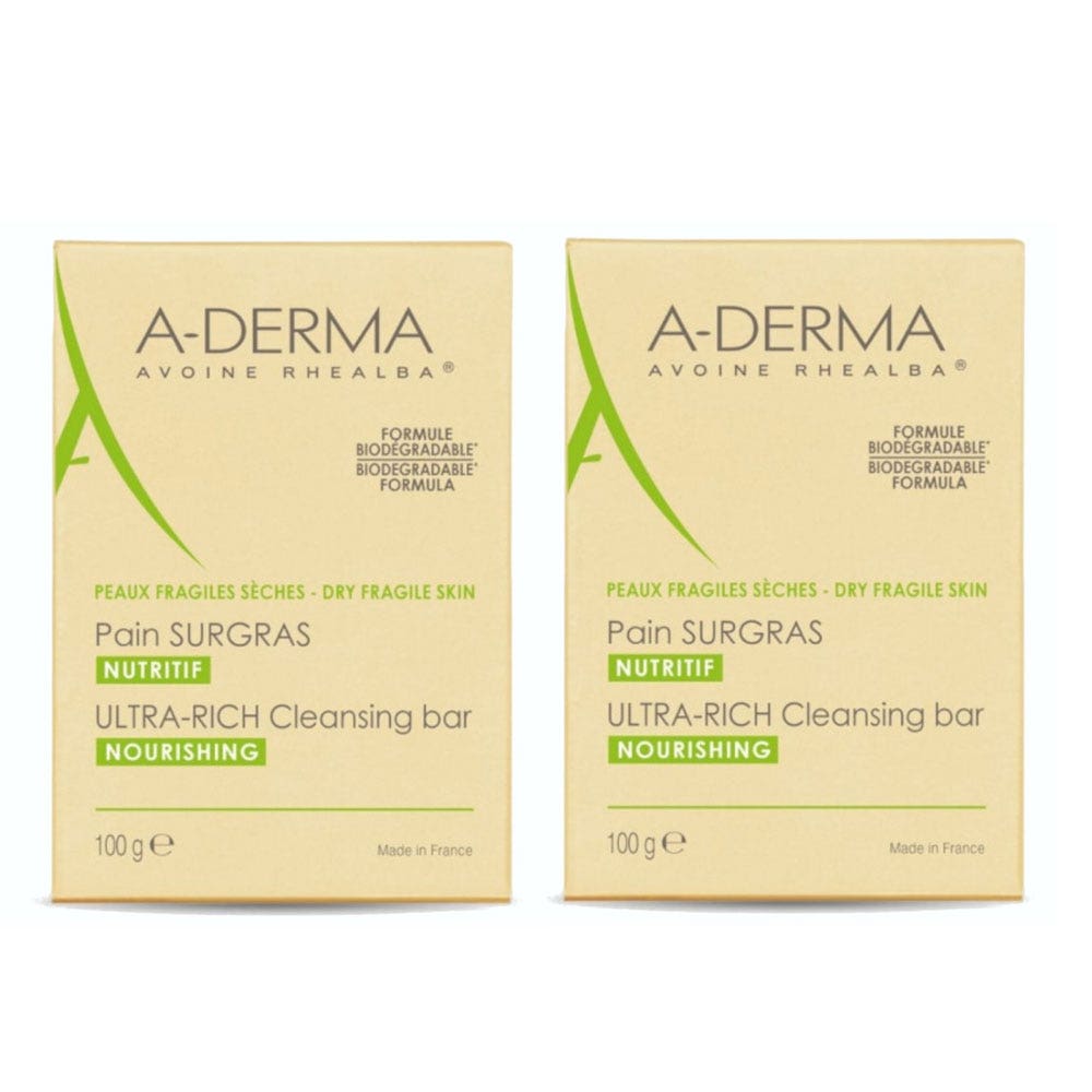 A-Derma Rhealba oats Superfatted soap 2 x 100 g (3.53oz)