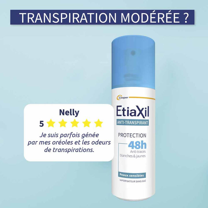 Etiaxil Antiperspirant 48h protection spray sensitive skin 100 ml (3.38fl oz)