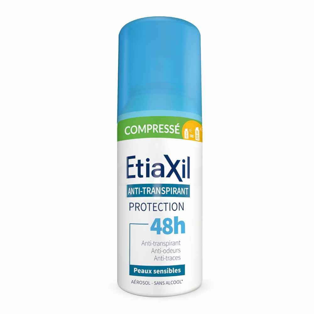 Etiaxil Antiperspirant 48h Protection Compressed Aerosol sensitive skin 100 ml (3.38fl oz)