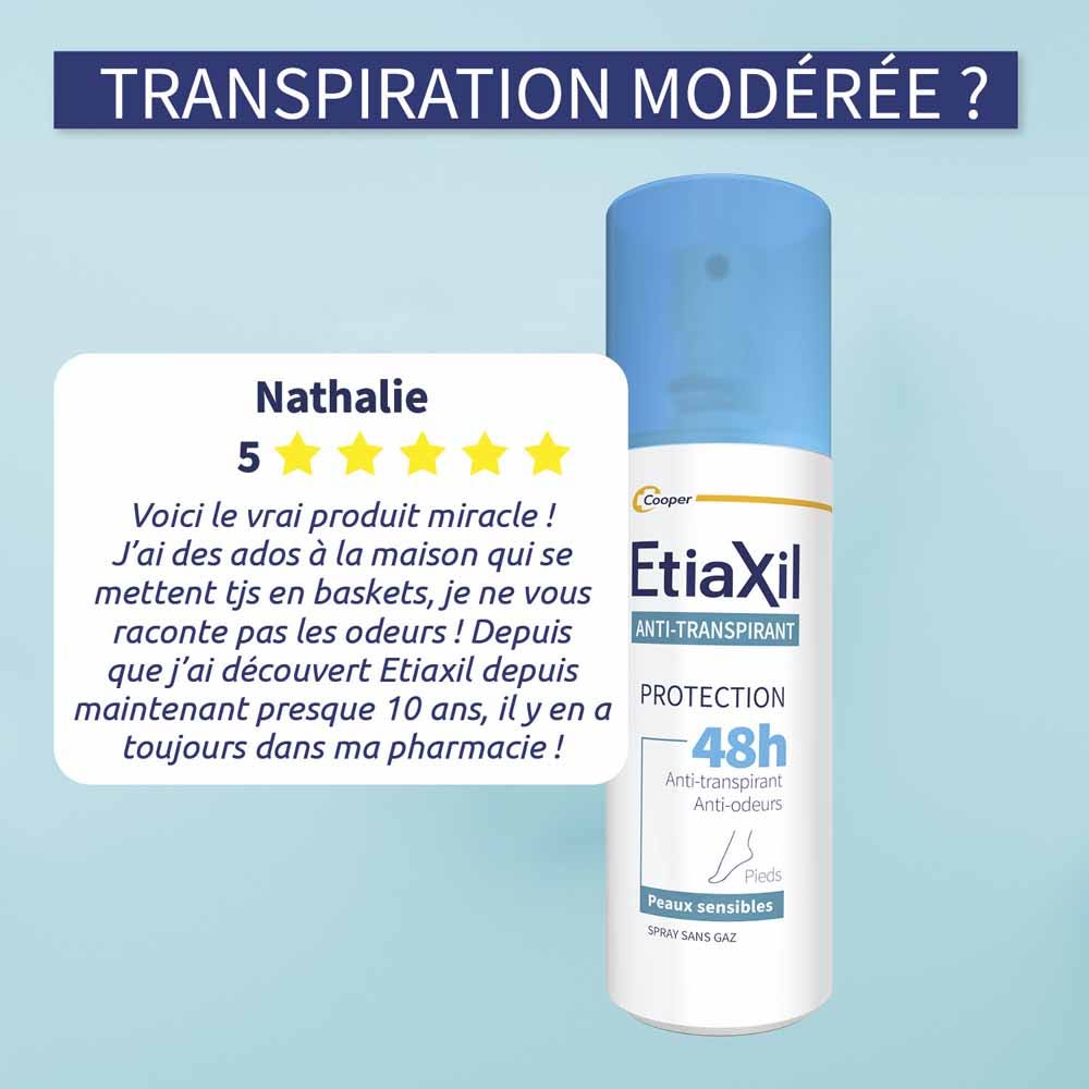 Etiaxil Antiperspirant Deodorant 48h Foot Protection sensitive skin 100 ml (3.38fl oz)
