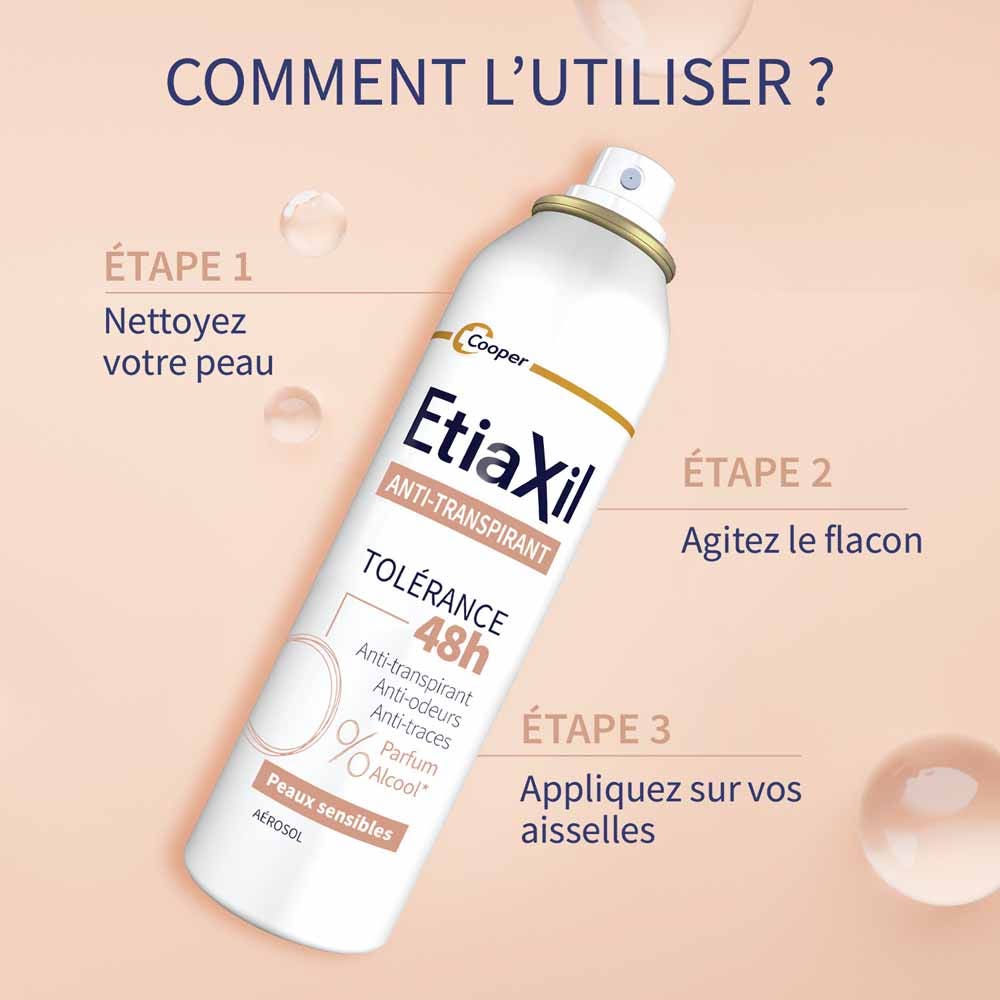 Etiaxil Antiperspirant 48h Tolerance Aerosol sensitive skin 150 ml (5.07fl oz)